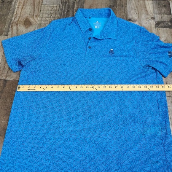 Mens Adidas size 2XL Vented All Over Print Short Sleeve Golf Polo Shirt - Picture 5 of 9